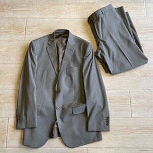 Zignone 2 Piece Suit Mens‎ Solid Gray / *AMAZING CONDITION, SEE PHOTOS*